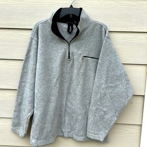 Foot locker sweater women’s 1/4 zip gray size L